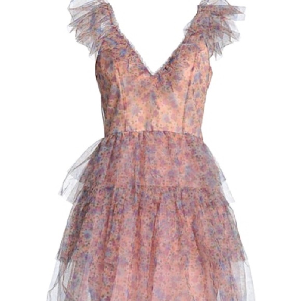 Floral Ruffle Tiered Dress